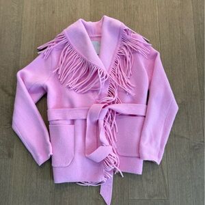 NVLT Fringe Sweater Cardigan/Coat, size s